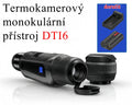 Monokularowy teleskop termowizyjny o dużym powiększeniu, umożliwiający wyraźną obserwację w dzień i w nocy