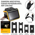 Cyfrowy skaner filmów, skaner filmów i slajdów, który konwertuje negatywy kolorowe i czarno-białe oraz slajdy 35 mm, 126, 110 na wysokiej rozdzielczości zdjęcia cyfrowe JPEG o rozdzielczości 22 MP